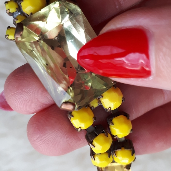 💎⚡Vintage yellow earrings💎⚡ - Picture 7 of 11